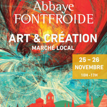 affiche Marché de l'art de l'abbaye de Fontfroide