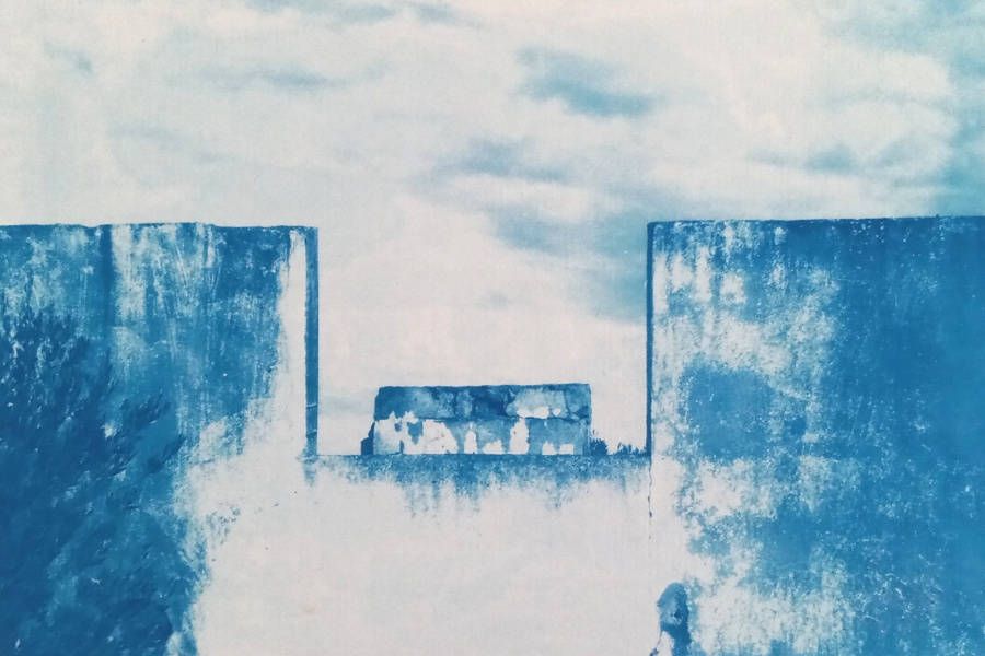 cyanotype paysage camp rivesaltes